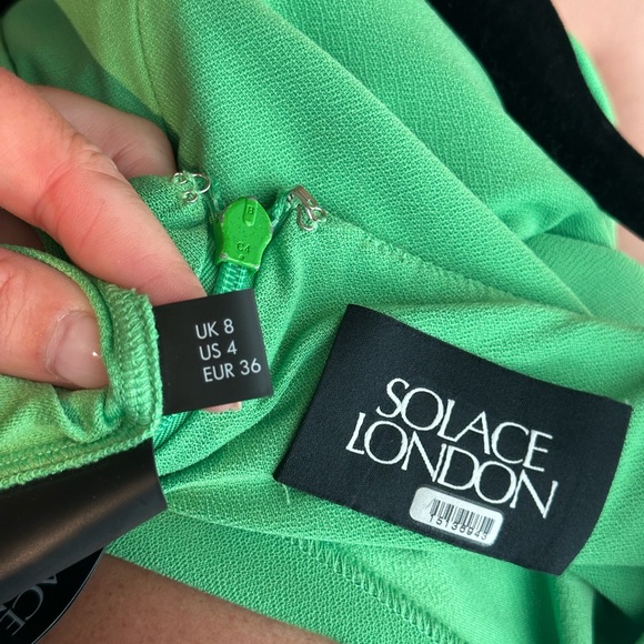 Solace London Green Lorena Gown US 4 - Picture 6 of 7